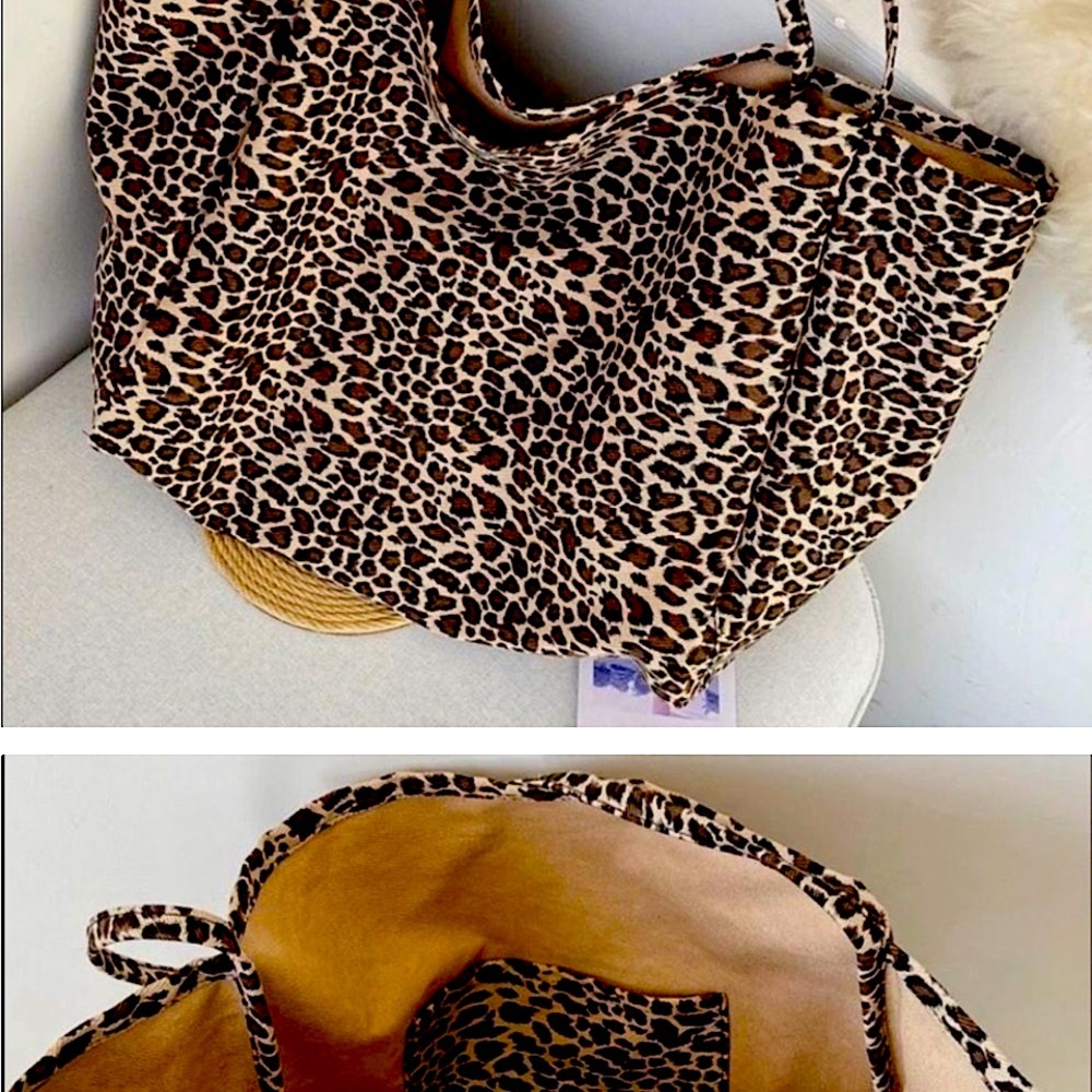 Leopard Canvas Tote